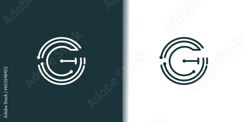 Letter G logo design element vector with modern concept