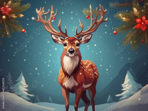 charistmas Deer background