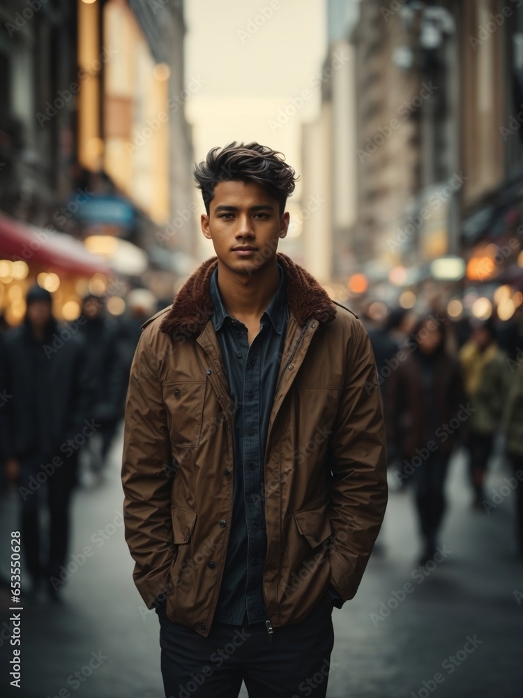 man in a city man in a city