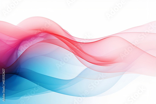 abstract background with waves in light red and blue colors
