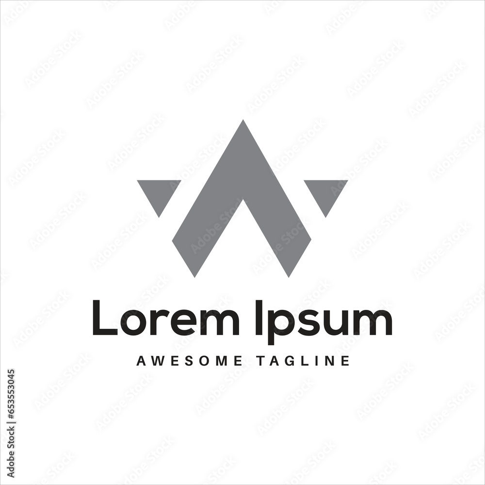 WA Letter Logo Design Free Icon WA Letter Logo Design Free Icon