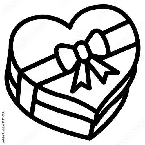 gift box outline icon