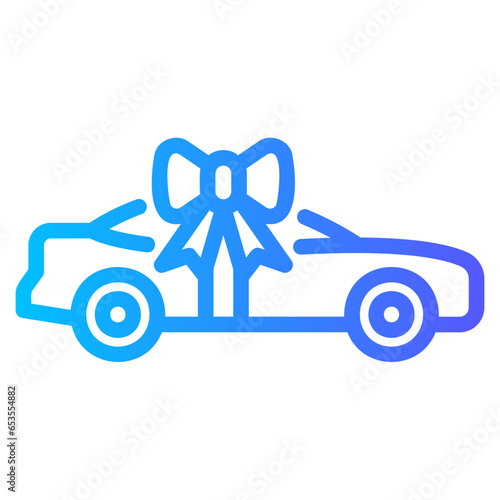 gift car gradient icon