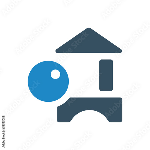 Cubes kinder icon vector illustration