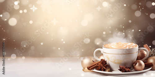 Winter Coffee Warm Day Synthetic Background