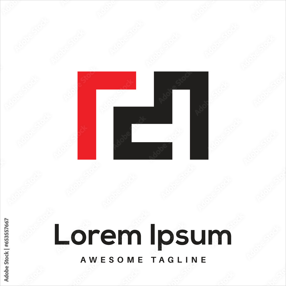 Obraz premium M Letter Logo Design Free Icon