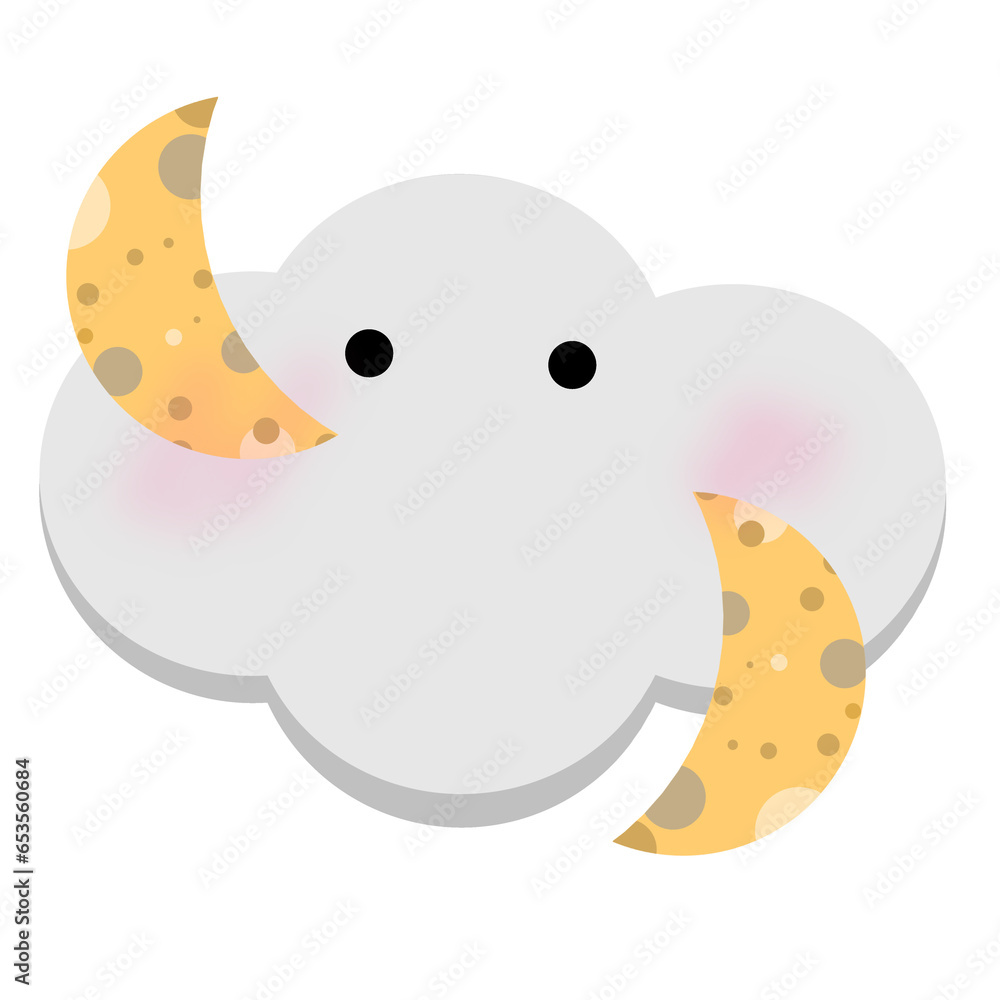 Obraz premium yellow moon at night