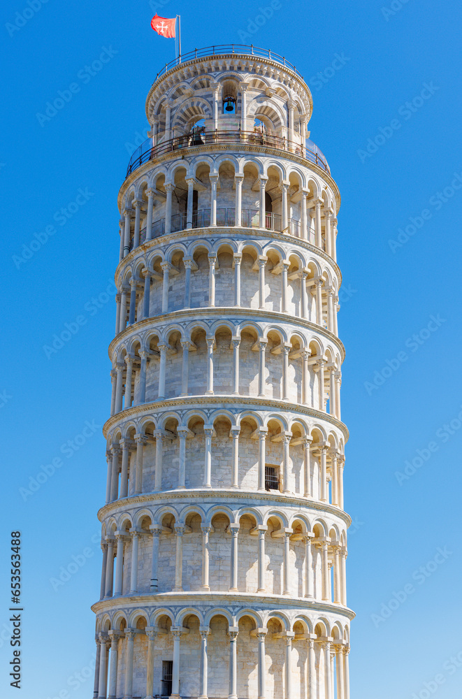 Leaning tower in Pisa city- Italy