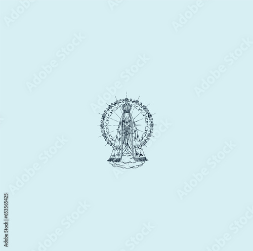 THESE HIGH QUALITY MOTHER MARIA VECTOR FOR USING VARIOUS TYPES OF DESIGN WORKS LIKE T-SHIRT, LOGO, TATTOO AND HOME WALL DESIGN