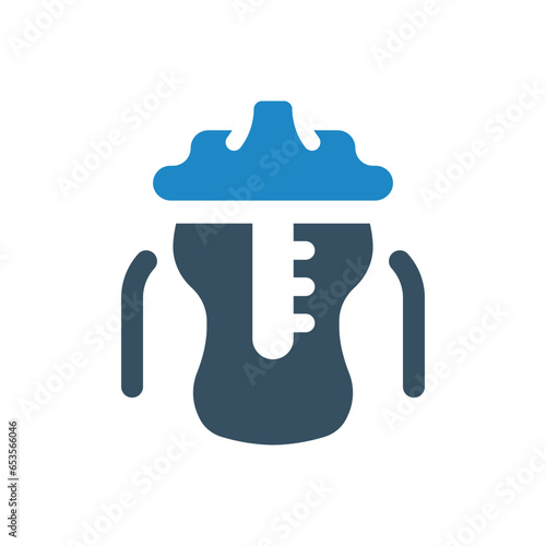 baby cup icon vector illustration