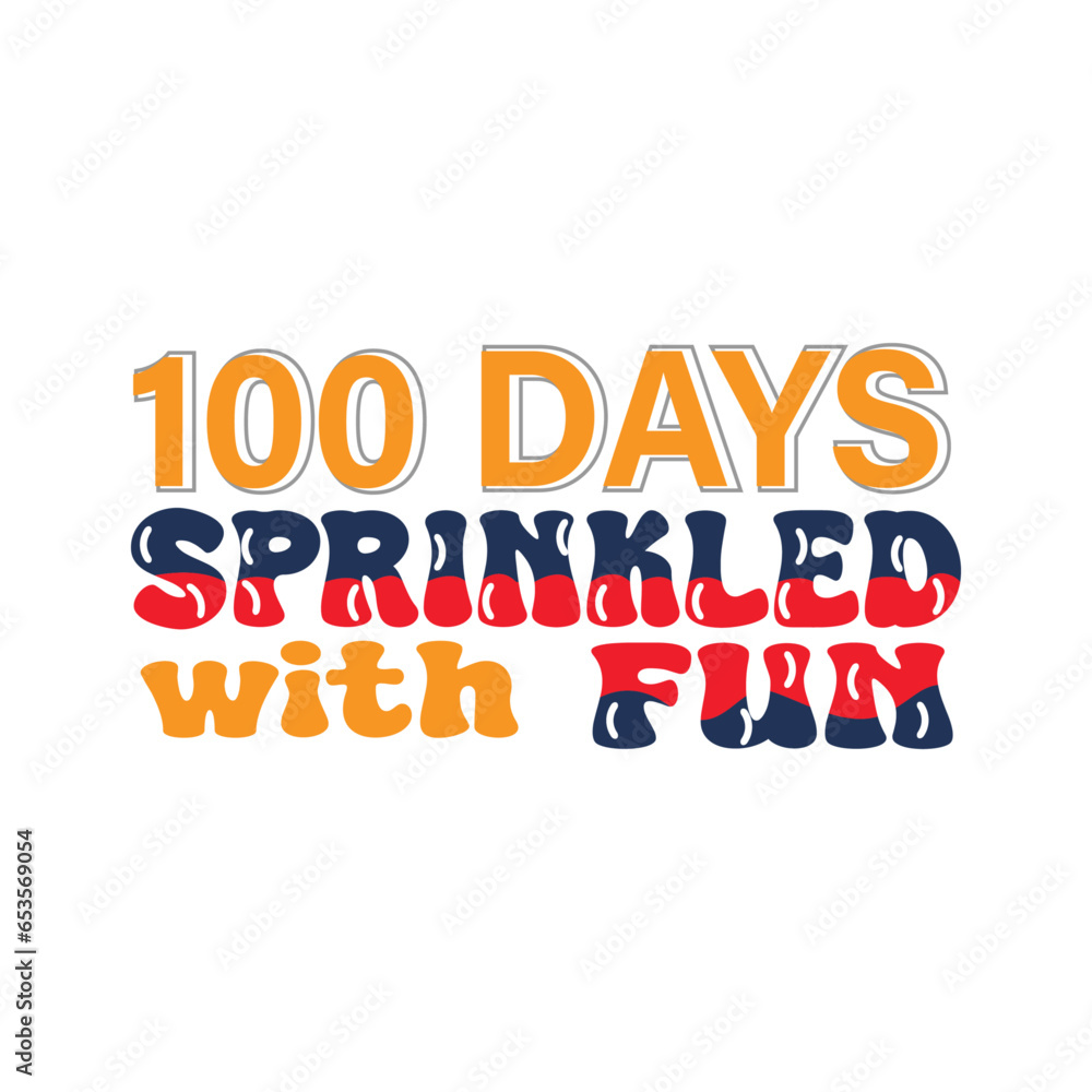 Obraz premium 100 days sprinkled with fun