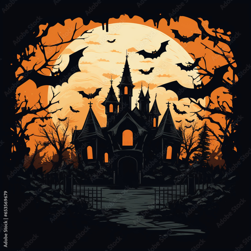 Background for halloween party invitation