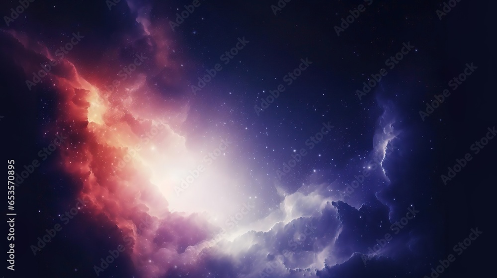 Space nebula 3d Illustration for use with projects - obrazy, fototapety, plakaty 