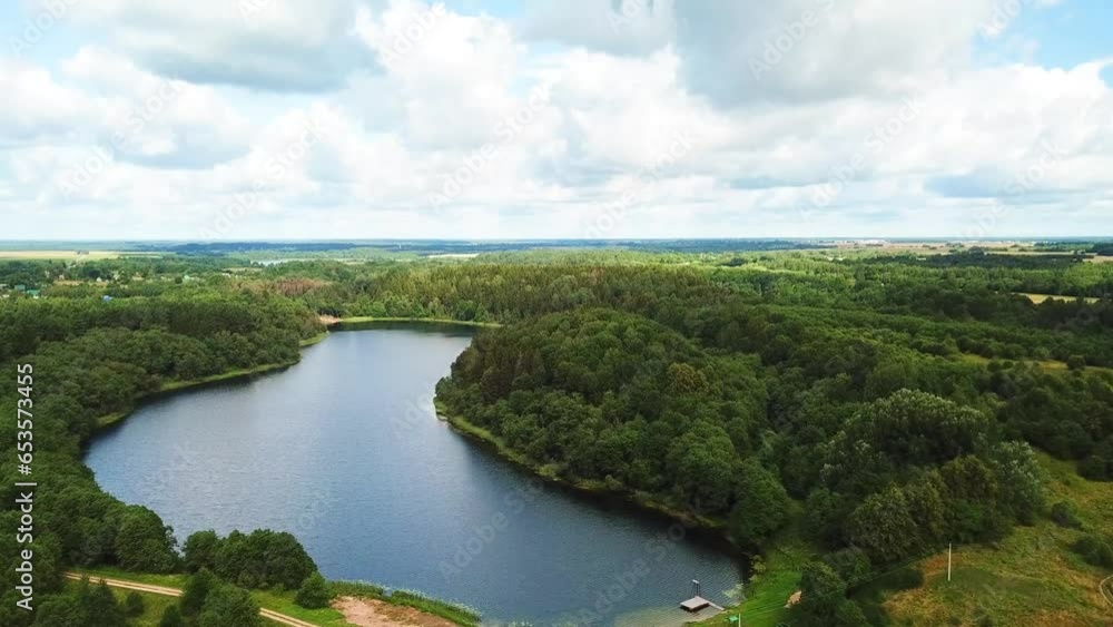 Beautiful nature of the lake region Beautiful nature of the lake region