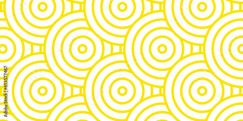 Abstract pattern with circles. Seamless geometric swirl spiral pattern and abstract circle wave lines. Ornament circle overlapping background. Colorful element line pattern.