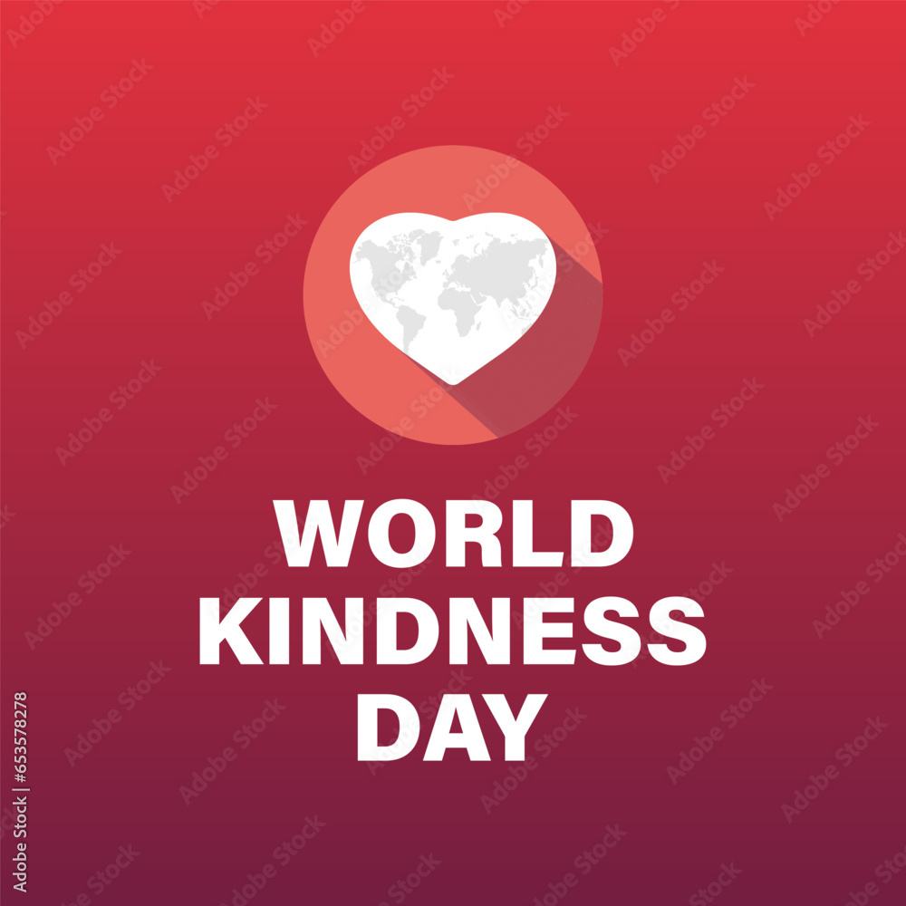 World Kindness Day Vector Illustration with Hearts and Helping Hands observed on November 13. Vector template for background, banner, card, poster design.