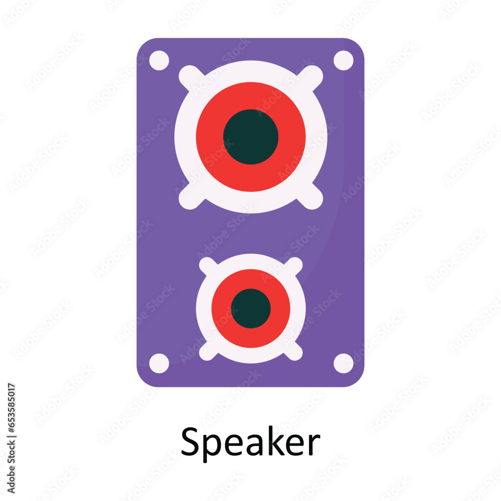 Speaker vector Flat Icon Design illustration. Symbol on White background EPS 10 File Speaker vector Flat Icon Design illustration. Symbol on White background EPS 10 File
