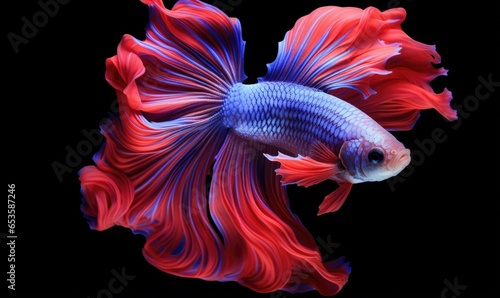 Beautiful colorful Beta fish