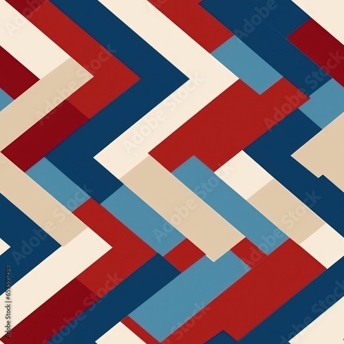 Geometric seamless pattern. Abstract graphic modern design print. Colorful endless tile for wallpaper, textile, web, business card, invitation, poster. New Classics Menswear motifs concept.