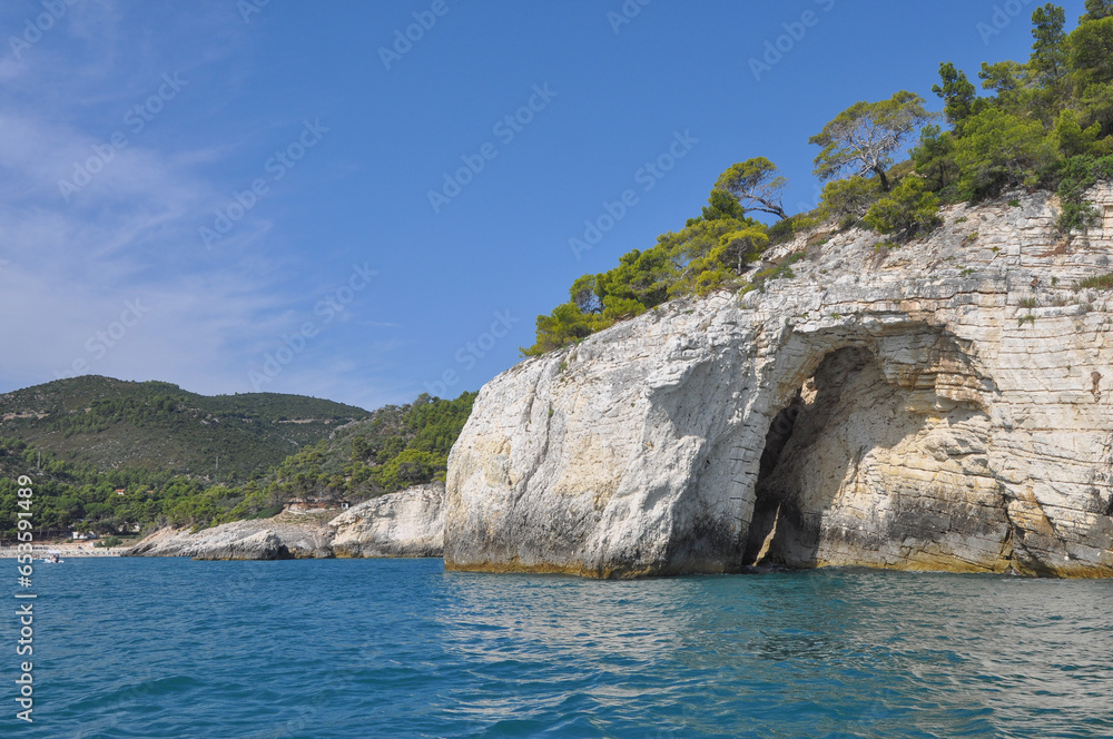 Sea caves in Vieste Sea caves in Vieste