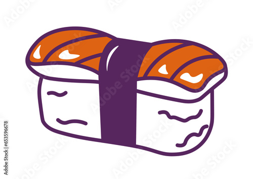 Sushi sake traditional Japanese food and cuisine