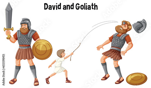 David and Goliath: A Cartoon Bible Story