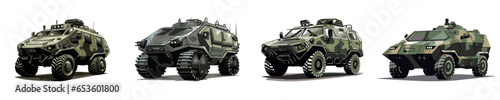 Armored personnel carrier. Vector illustration