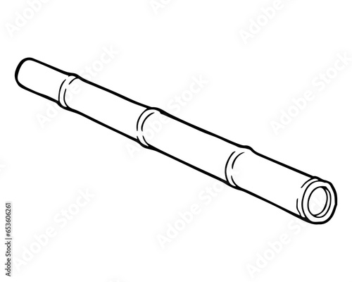 bamboo line vector illustration