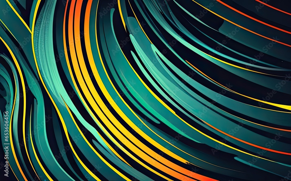 vivid burst and waves background with Generative AI. vivid burst and waves background with Generative AI.