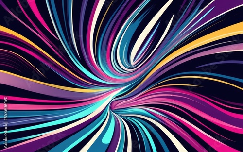 vivid burst and waves background with Generative AI.