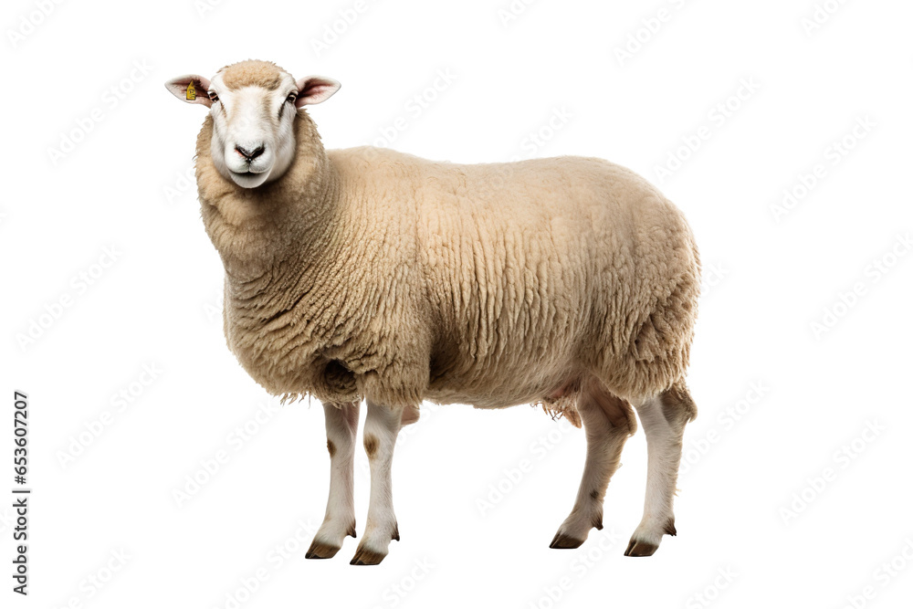 sheep isolated on white background sheep isolated on white background