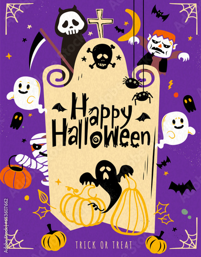 Cartoon Halloween illustration