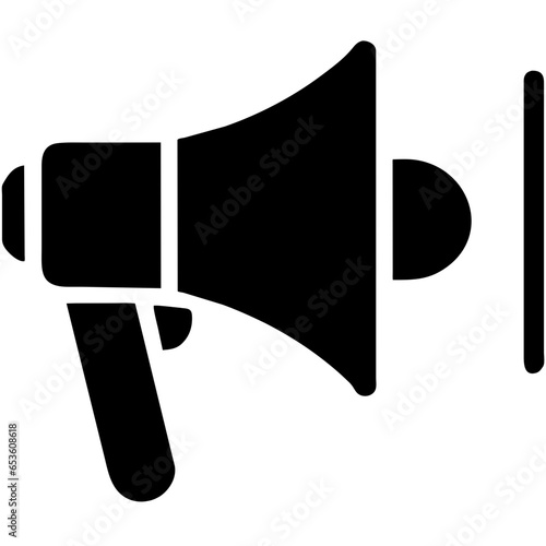 Amplify message. Loudspeaker icon. Sound alert. Bullhorn symbol. Voice of authority. Megaphone design. Broadcasting impact. Speaker illustration