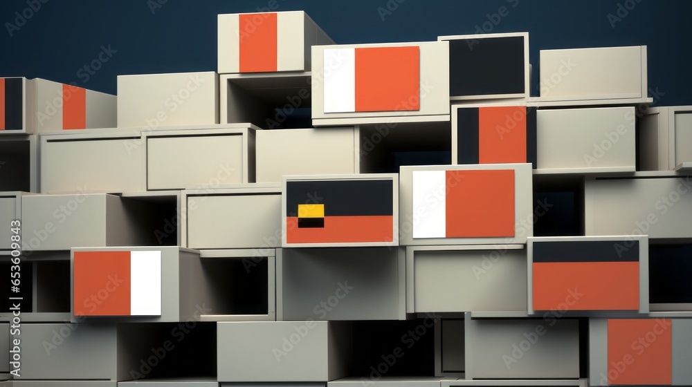 Building Blocks: Unequal stacks of building blocks, showcasing ...