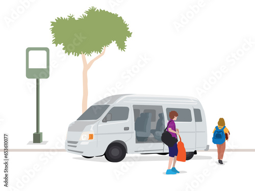Shuttle Van Stop