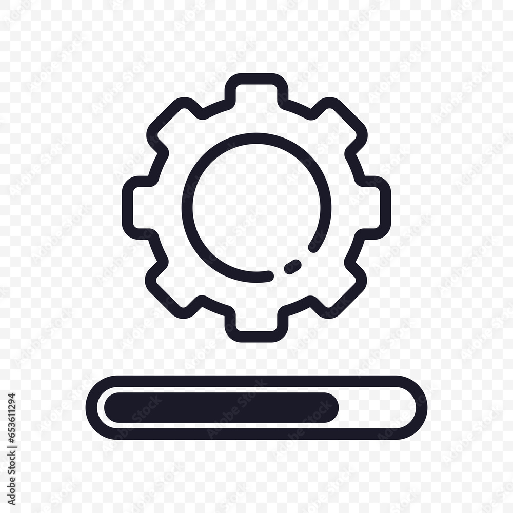 Boot process, update system progress concept. Boot process, update system progress concept.