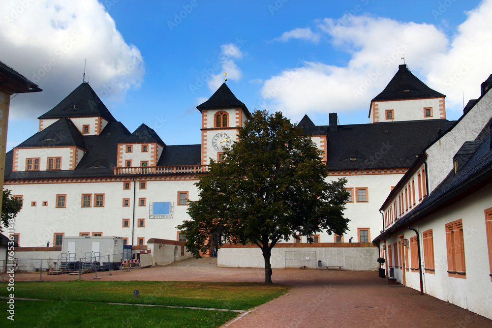 Augustusburg Castle in Saxony, Germany. It was a hunting lodge built by Prince Elector Augustus in 1572.