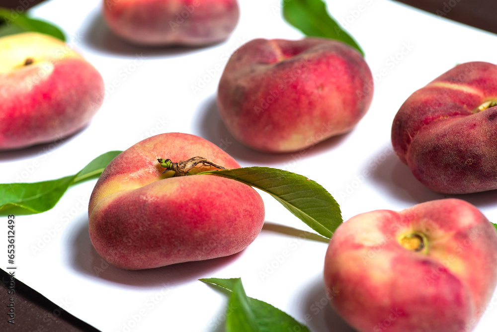 Peach fruit isolated on white background Peach fruit isolated on white background
