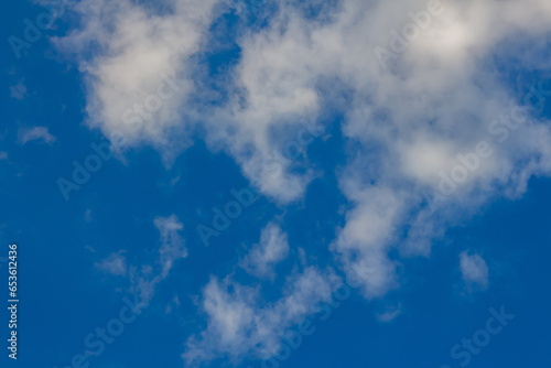 Blue sky with clouds over Kharkov