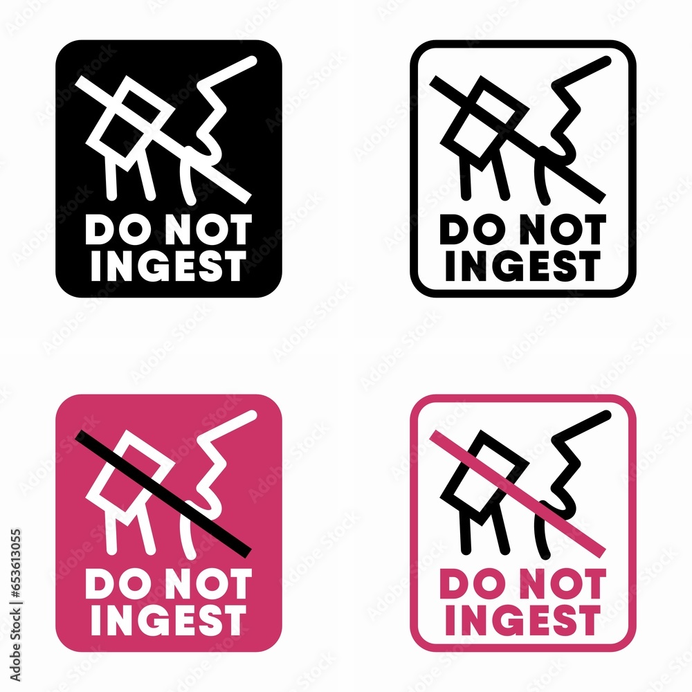 Do not ingest vector information sign Do not ingest vector information sign