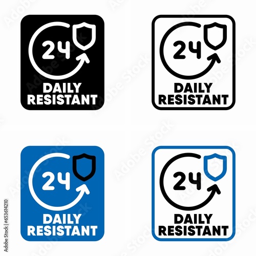 Daily resistant vector information sign