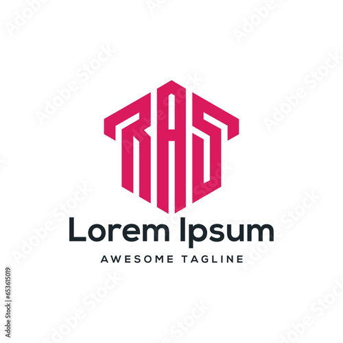 RAS Letter Logo Design Free Icon