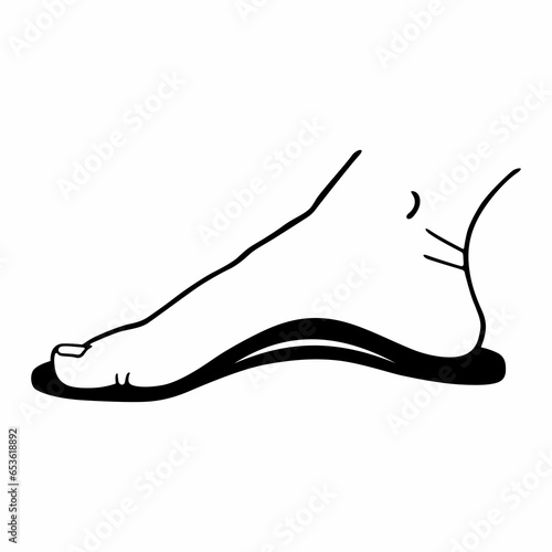 Orthopedic insole for a human foot
