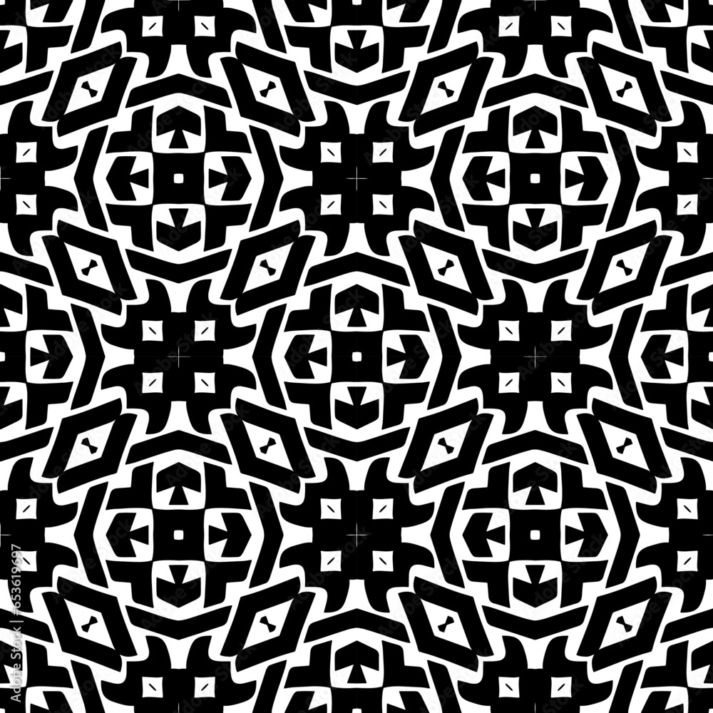 White background with black pattern. Seamless texture for fashion, textile design, on wall paper, wrapping paper, fabrics and home decor. Simple repeat pattern. White background with black pattern. Seamless texture for fashion, textile design, on wall paper, wrapping paper, fabrics and home decor. Simple repeat pattern.