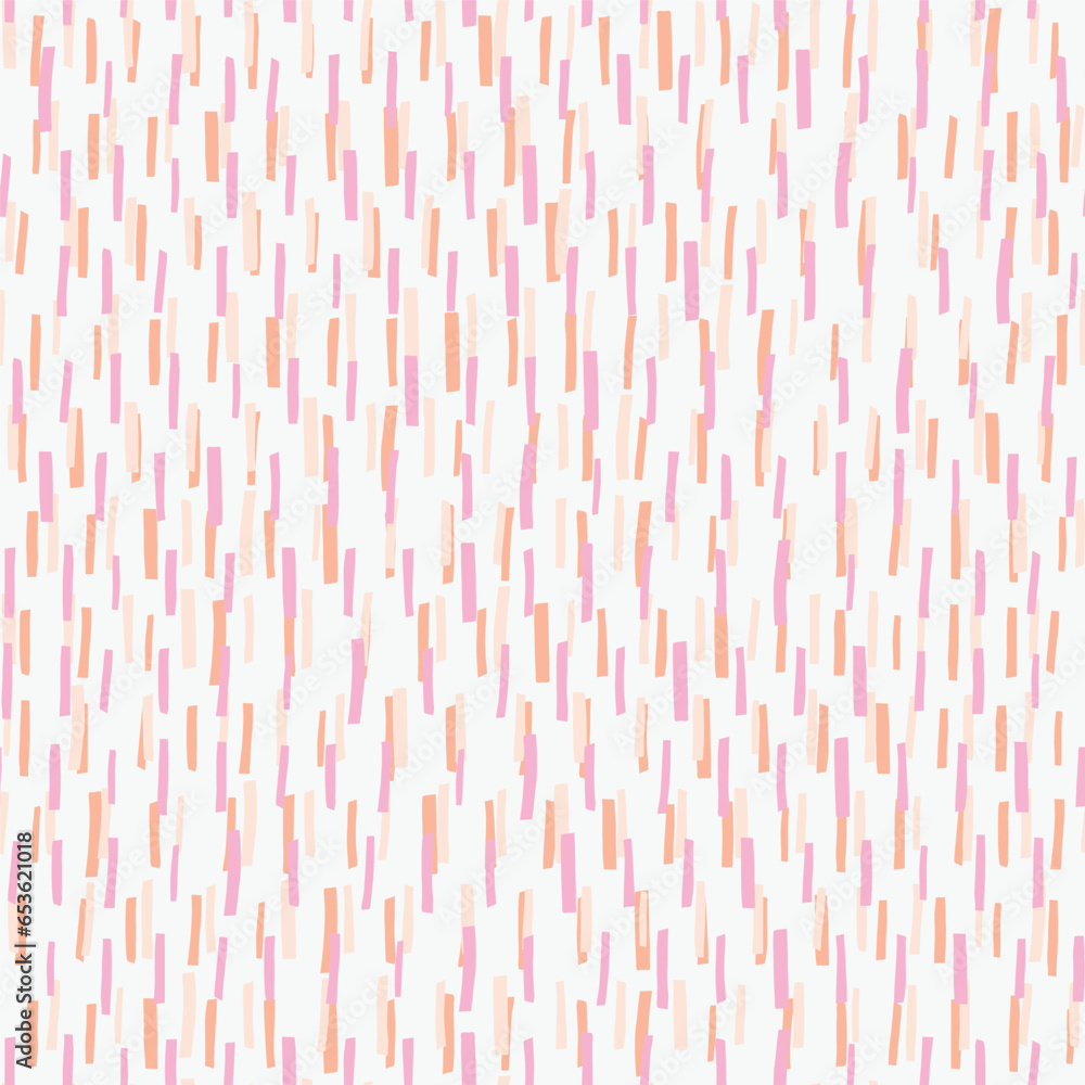 Abstract geometrical texture with hand drawn multicoloured lines. Vector seamless creative texture. Decorative background