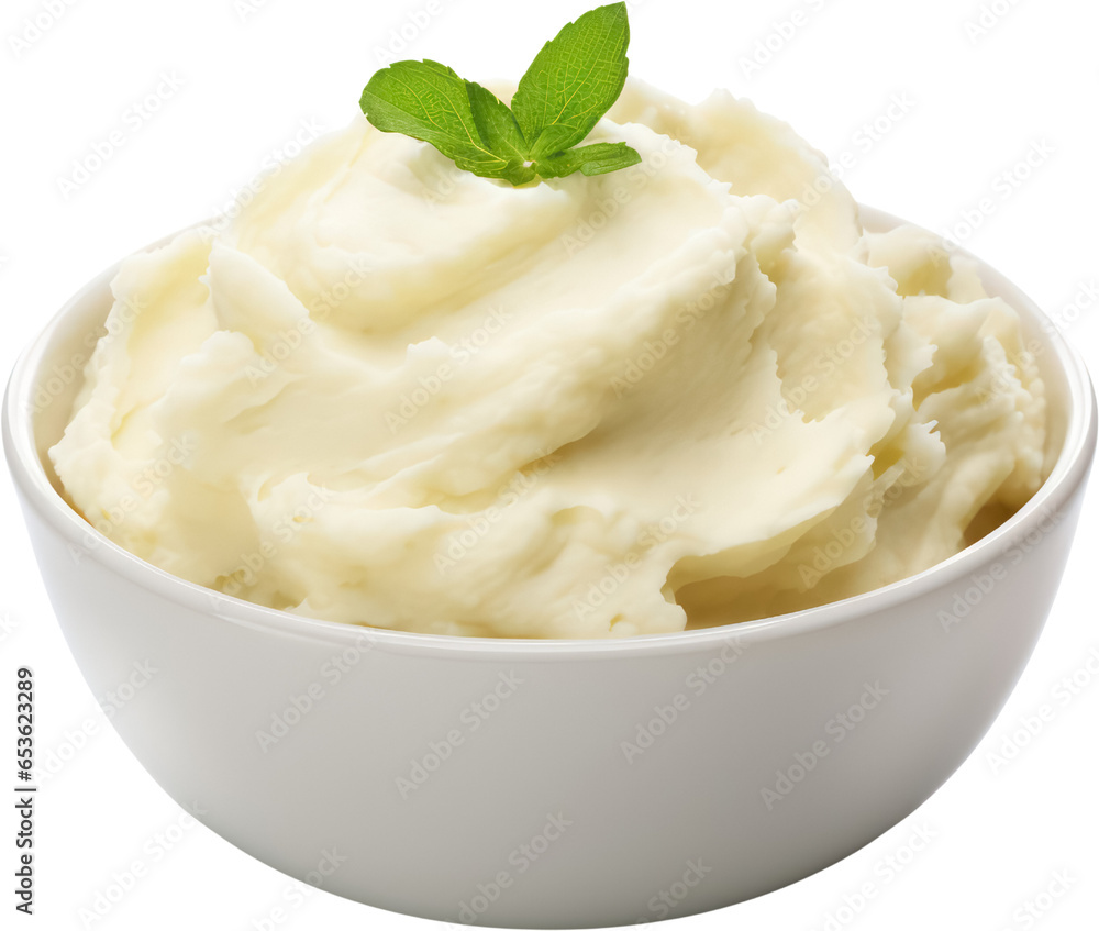 Delicious Tasty mashed potato in bowl, Creamy, PNG, Transparent, isolate. Delicious Tasty mashed potato in bowl, Creamy, PNG, Transparent, isolate.