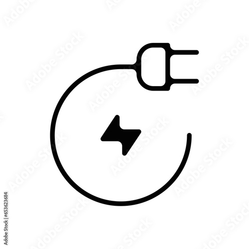 picto logo icones et symbole ecologie energie verte electricite epais