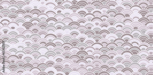 Traditional japanese seigaiha ocean waves. Seamless Pattern for your design