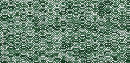 Traditional japanese seigaiha ocean waves. Seamless Pattern for your design