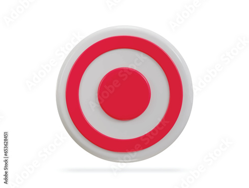 3d recording icon illustration